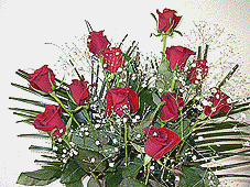 12 red roses bouquet