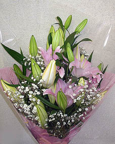 oriental lilies bouquet